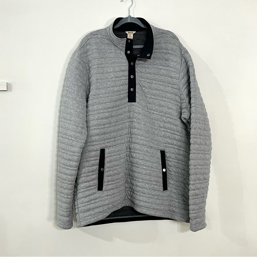Duluth Trading Flintlock Pullover coat  Mens size XL gray 4 snap